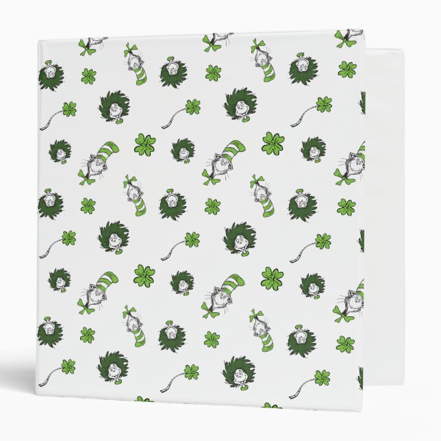 Dr. Seuss | Cat in the Hat Clover Pattern Binder (Front/Inside)
