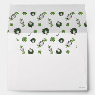 Dr. Seuss Cat in the Hat Clover Pattern Envelope