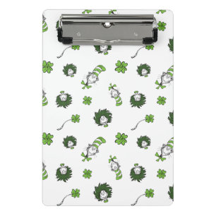 Dr. Seuss   Cat in the Hat Clover Pattern Mini Clipboard