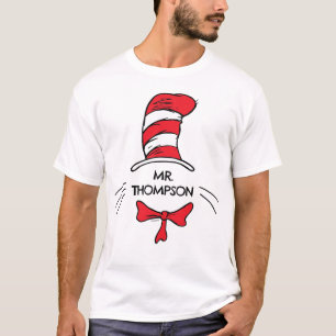 Dr. Seuss   Cat in the Hat Custom Teacher Name T-Shirt