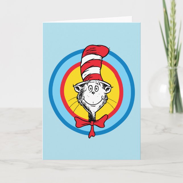 Dr. Seuss | Cat in the Hat Head Graphic Card (Front)