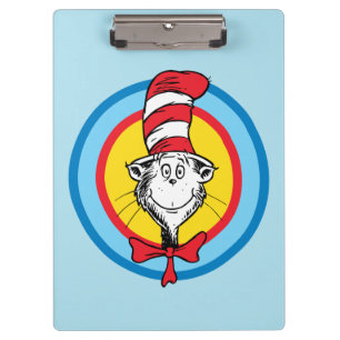Dr. Seuss   Cat in the Hat Head Graphic Clipboard