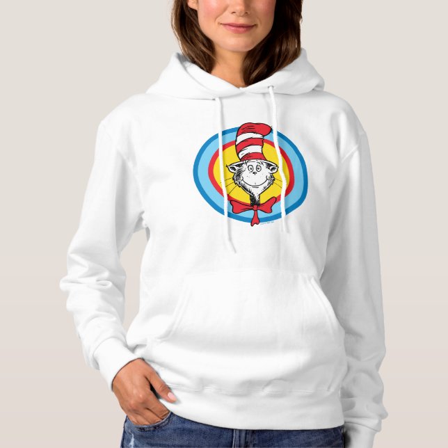 Dr. Seuss | Cat in the Hat Head Graphic Hoodie (Front)