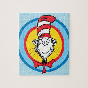 Dr. Seuss   Cat in the Hat Head Graphic Jigsaw Puzzle