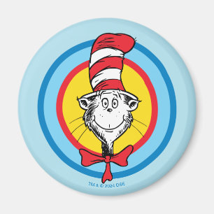 Dr. Seuss Cat in the Hat Head Graphic Magnet
