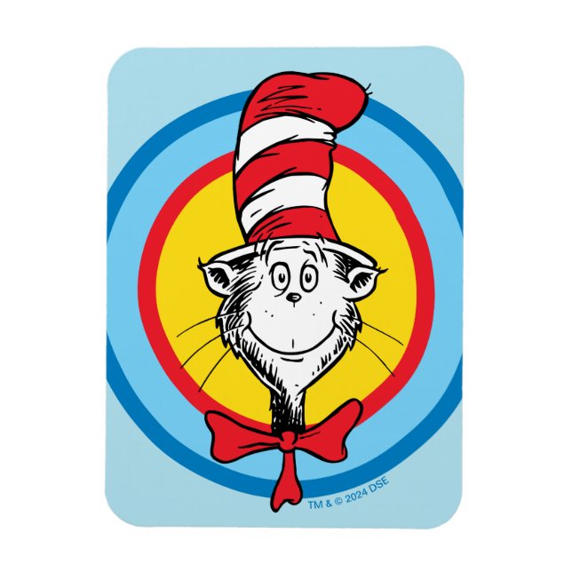 Dr. Seuss | Cat in the Hat Head Graphic Magnet (Vertical)