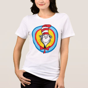 Dr. Seuss Cat in the Hat Head Graphic Tri-Blend Shirt