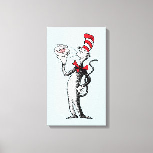 Dr. Seuss   Cat in the Hat & Krinklebine Canvas Print