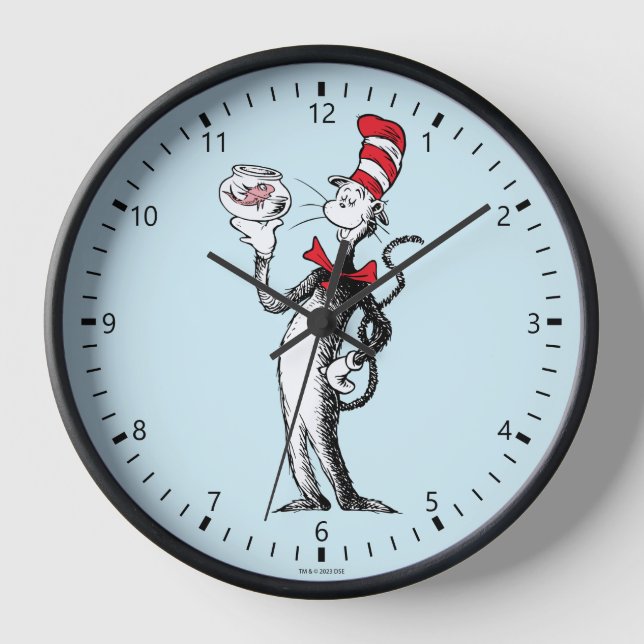Dr. Seuss | Cat in the Hat & Krinklebine Clock (Front)