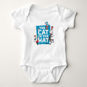 Dr. Seuss   Cat in the Hat Logo - Characters Baby Bodysuit