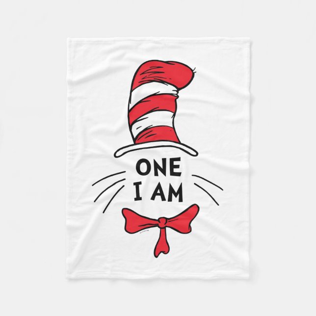 Dr. Seuss | Cat in the Hat - One I am Fleece Blanket (Front)