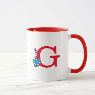 Dr. Seuss Cat in the Hat - Reading Monogram G Mug