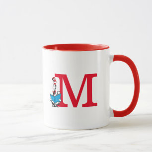 Dr. Seuss Cat in the Hat - Reading Monogram M Mug