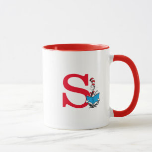 Dr. Seuss Cat in the Hat - Reading Monogram S Mug