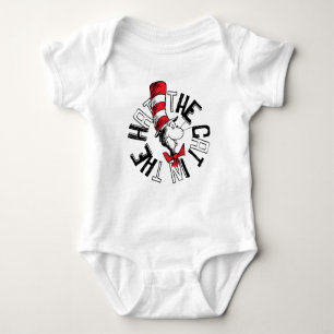 Dr. Seuss   Cat in the Hat Round Art Baby Bodysuit