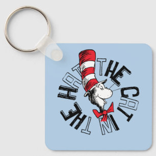 Dr. Seuss Cat in the Hat Round Art Keychain