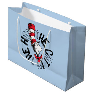 Dr. Seuss   Cat in the Hat Round Art Large Gift Bag