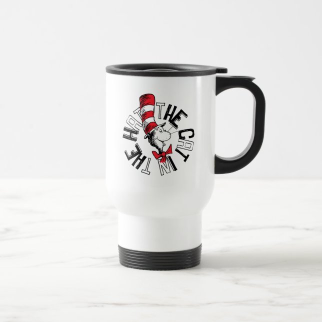Dr. Seuss | Cat in the Hat Round Art Travel Mug (Right)