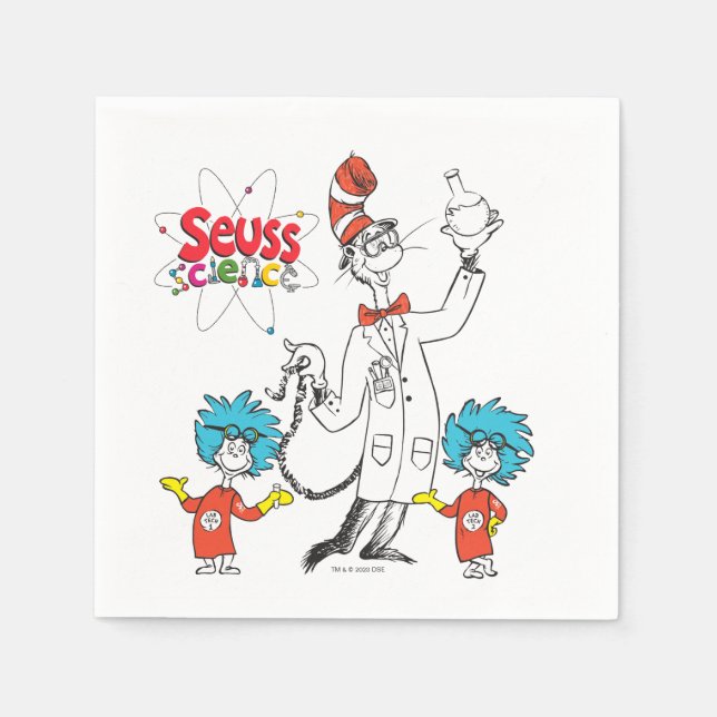 Dr. Seuss | Cat in the Hat Seuss Science Napkin (Front)
