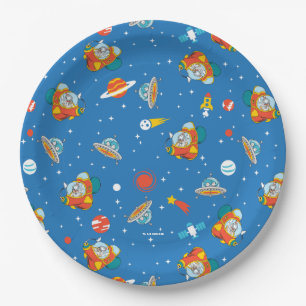 Dr. Seuss   Cat in the Hat Space Pattern Paper Plate