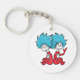 Dr. Seuss   Cat in the Hat Thing One & Thing Two Keychain