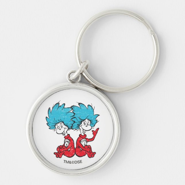 Dr. Seuss | Cat in the Hat - Thing One, Thing Two Keychain (Front)
