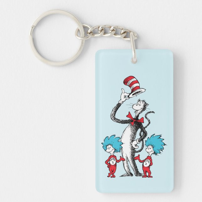 Dr. Seuss | Cat in the Hat, Thing One & Thing Two Keychain (Front)