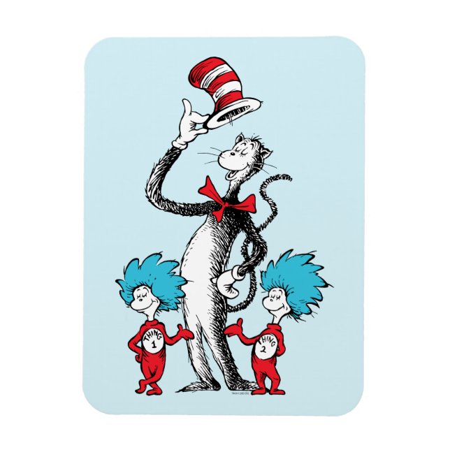 Dr. Seuss | Cat in the Hat, Thing One & Thing Two Magnet (Vertical)