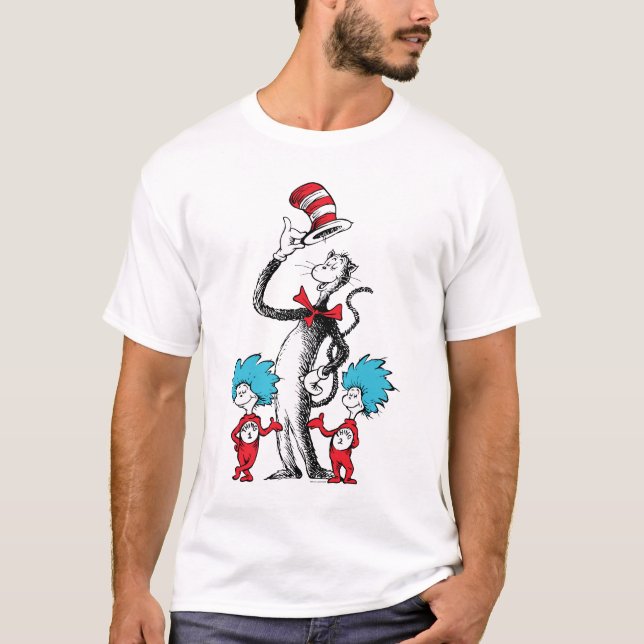 Dr. Seuss | Cat in the Hat, Thing One & Thing Two T-Shirt (Front)