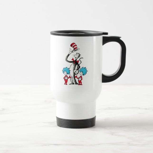 Dr. Seuss | Cat in the Hat, Thing One & Thing Two Travel Mug (Right)