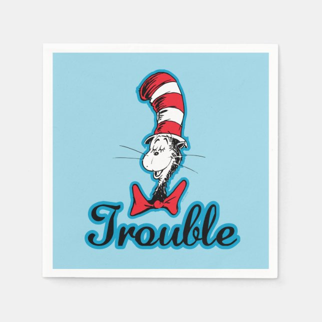 Dr. Seuss | Cat in the Hat Trouble Napkin (Front)