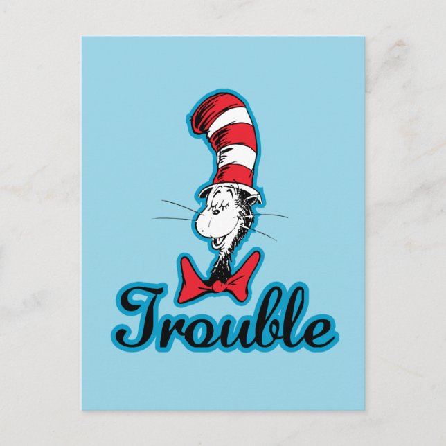Dr. Seuss | Cat in the Hat Trouble Postcard (Front)