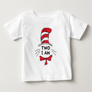 Dr. Seuss   Cat in the Hat - Two I Am Birthday Baby T-Shirt