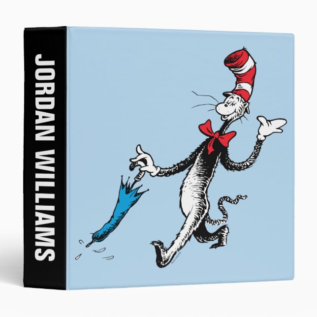 Dr. Seuss | Cat in the Hat Umbrella Walk Binder (Front/Spine)