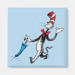 Dr. Seuss   Cat in the Hat Umbrella Walk Magnet