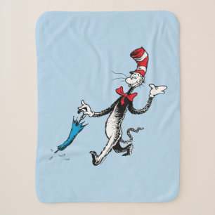 Dr. Seuss   Cat in the Hat Umbrella Walk Sherpa Blanket