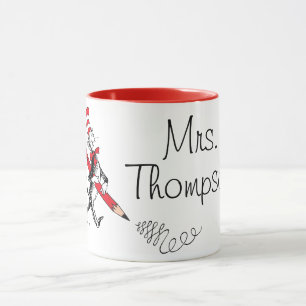 Dr. Seuss   Cat in the Hat Written Name Mug