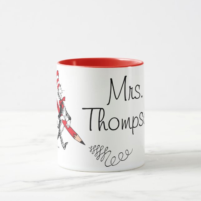 Dr. Seuss | Cat in the Hat Written Name Mug (Center)