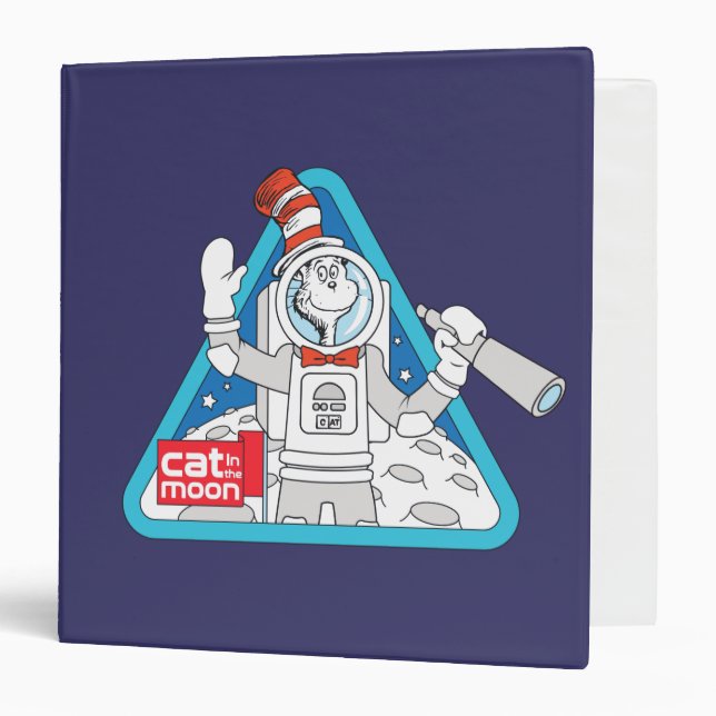 Dr. Seuss | Cat in the Moon Outer Space Graphic Binder (Front/Inside)
