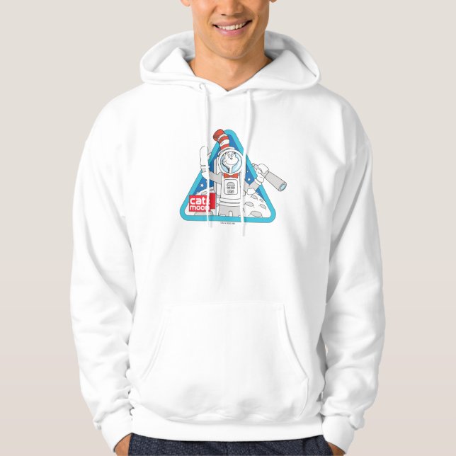 Dr. Seuss | Cat in the Moon Outer Space Graphic Hoodie (Front)