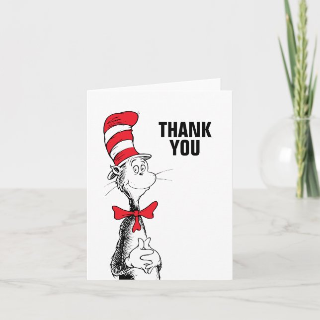 Dr. Seuss | Chapeau de chat Invitation Anniversair (Devant)