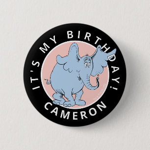 Dr. Seuss Character Confetti   Kids Birthday 2 Inch Round Button