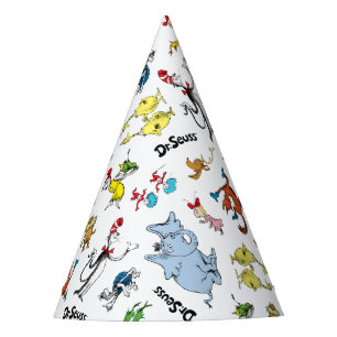 Dr. Seuss Character Confetti   Kids Birthday Party Hat