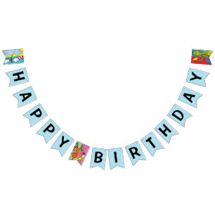 Dr. Seuss   Character Slice Bunting Flags