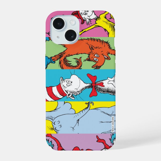 Dr. Seuss | Character Slice iPhone 15 Case (Back)