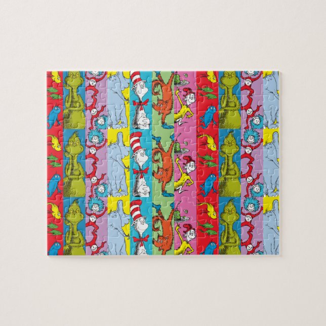 Dr. Seuss | Character Slice Jigsaw Puzzle (Horizontal)