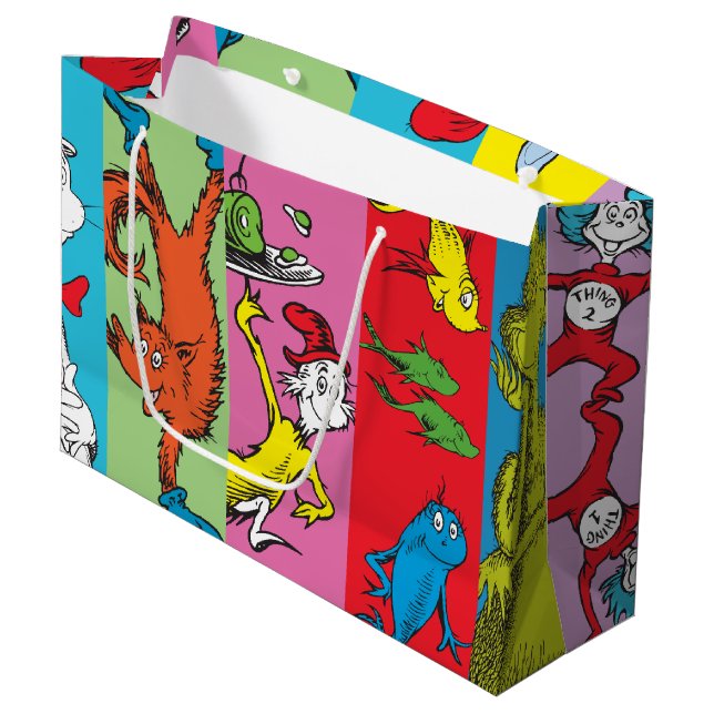 Dr. Seuss | Character Slice Large Gift Bag (Front Angled)