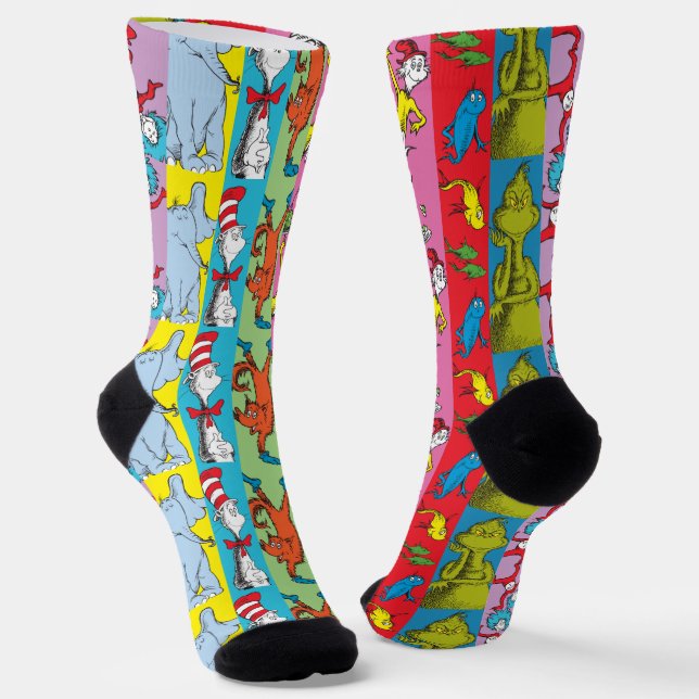 Dr. Seuss | Character Slice Socks (Angled)