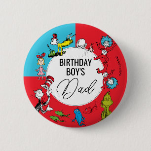 Dr. Seuss - Characters Kids Birthday 2 Inch Round Button