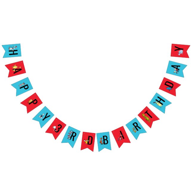 Dr. Seuss - Characters | Kids Birthday Bunting Flags (All)